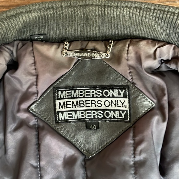 Members Only leather jacket - Picture 5 of 7